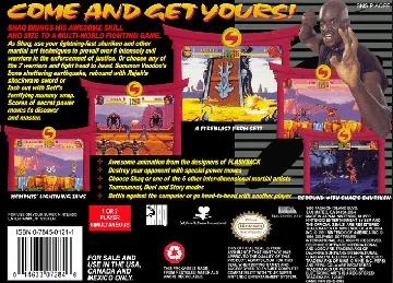 Shaq Fu (USA) (Beta) box cover back